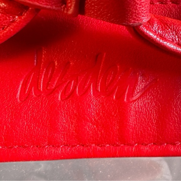 Desden Stadium Approved Clear Bucket Bag Purse - Red Trim - Picture 3 of 6